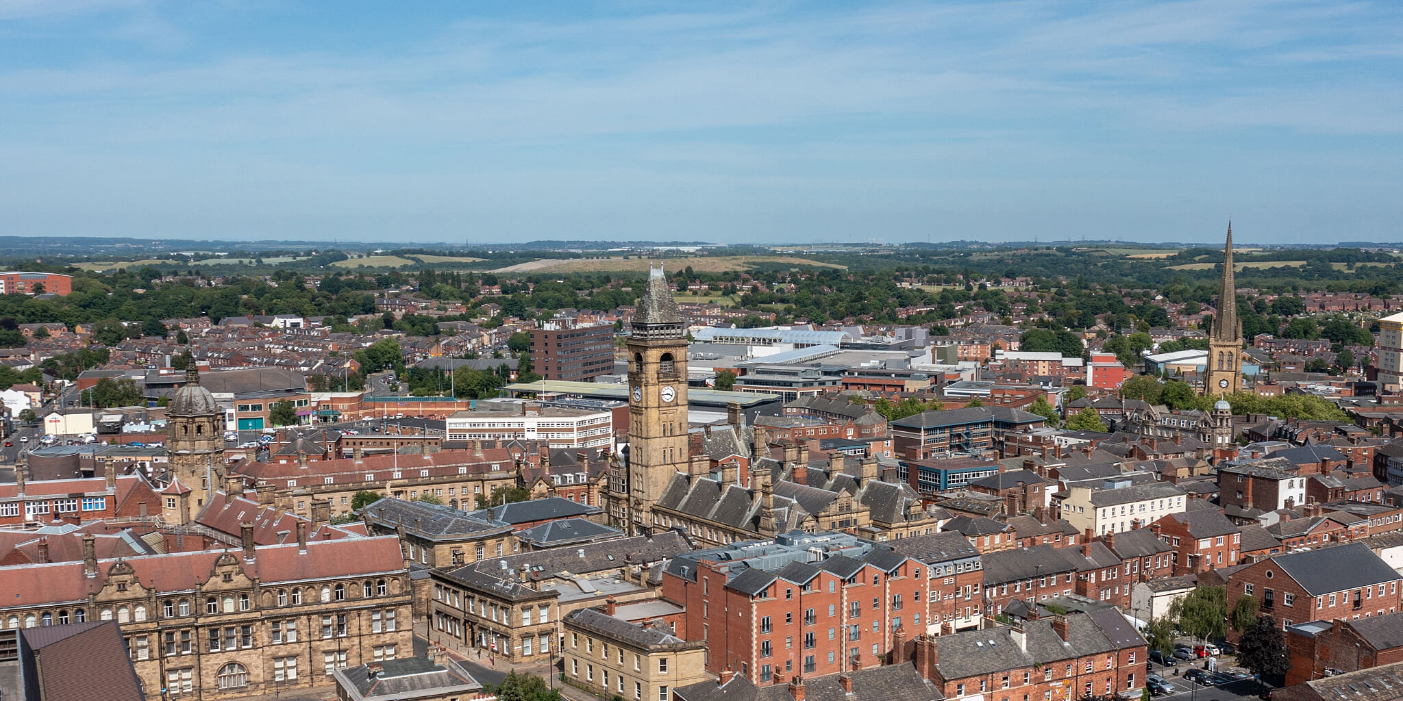 Arial view of Wakefield