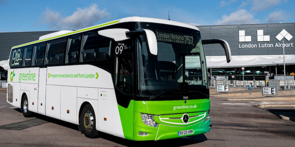 Greenline Coach at Luton Airport
