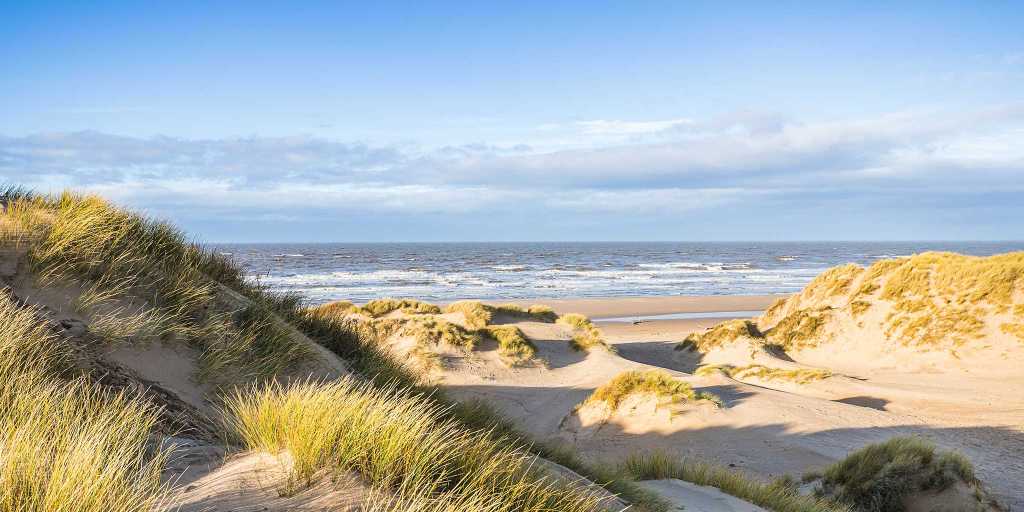 Sand dunes at Formby Beach