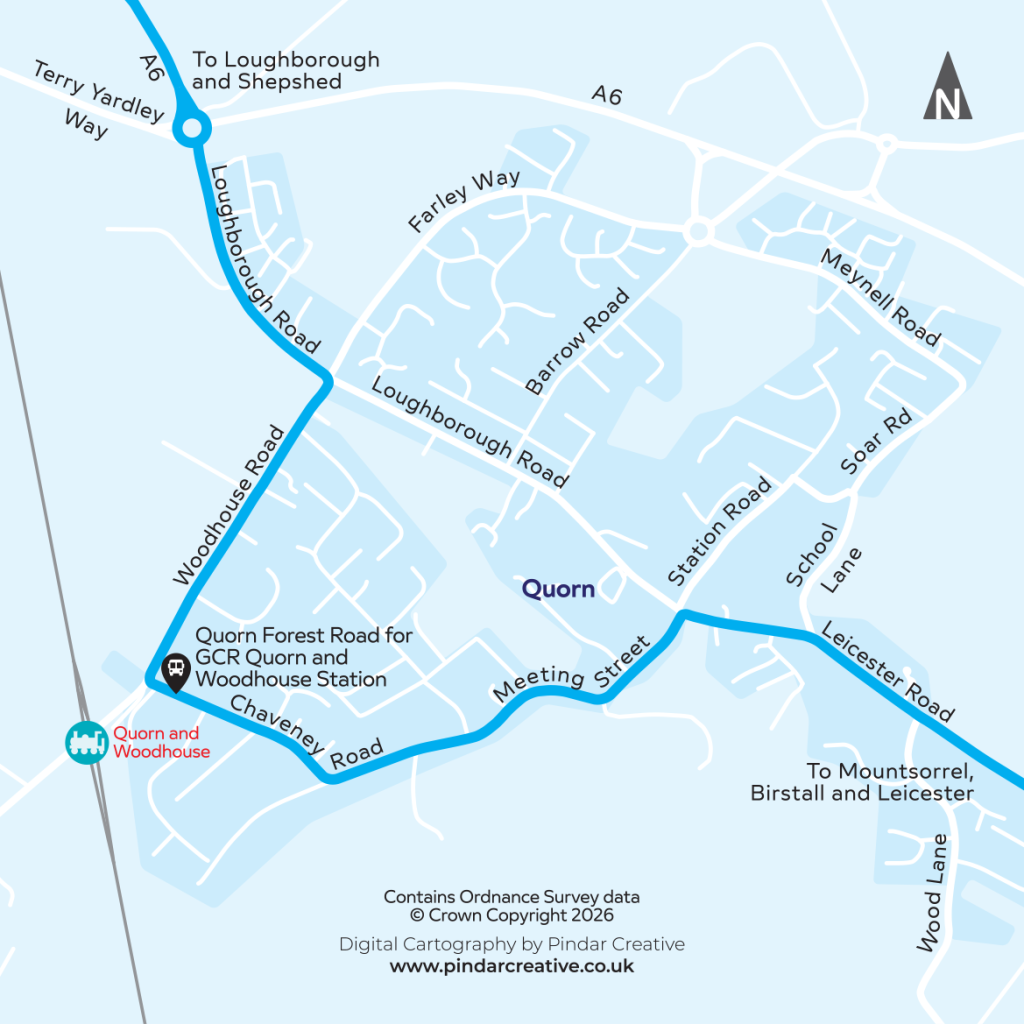 Map of 127A service