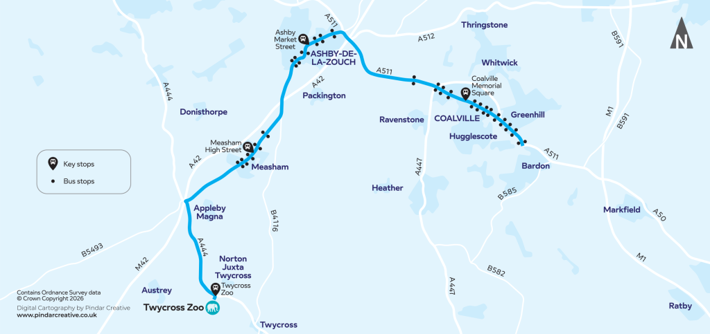 Map of TZ3 service